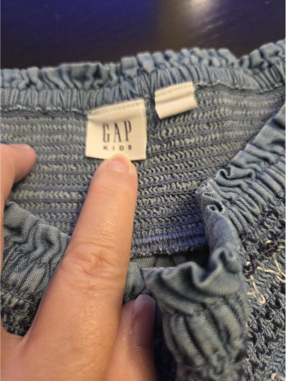 Gap Girls Denim Elastic Waist Skirt. Size 14-16 XXL